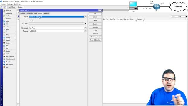 022. Block Syn Flood and DDOS using the MikroTik Firewall [RU]