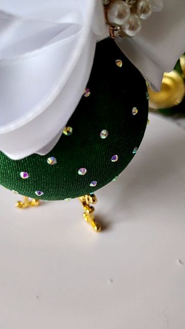 Новогодний шар в бархате 🤗