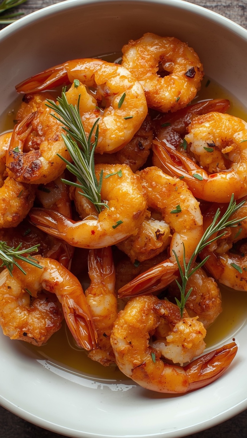 Креветки с жареным перцем!