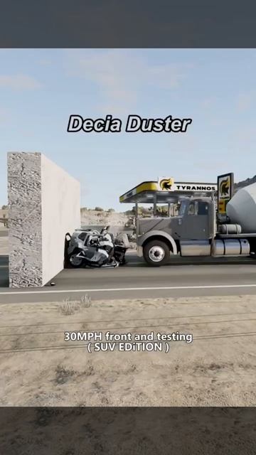 Что произойдет, если легковая машина столкнется с большим грузовиком? В этом удивительном видео м...