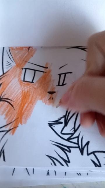 Коты воители раскраска Огнезвезд и Песчанная Буря