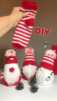 Шьем Гномов 🎄 из носков своими руками для 🏡