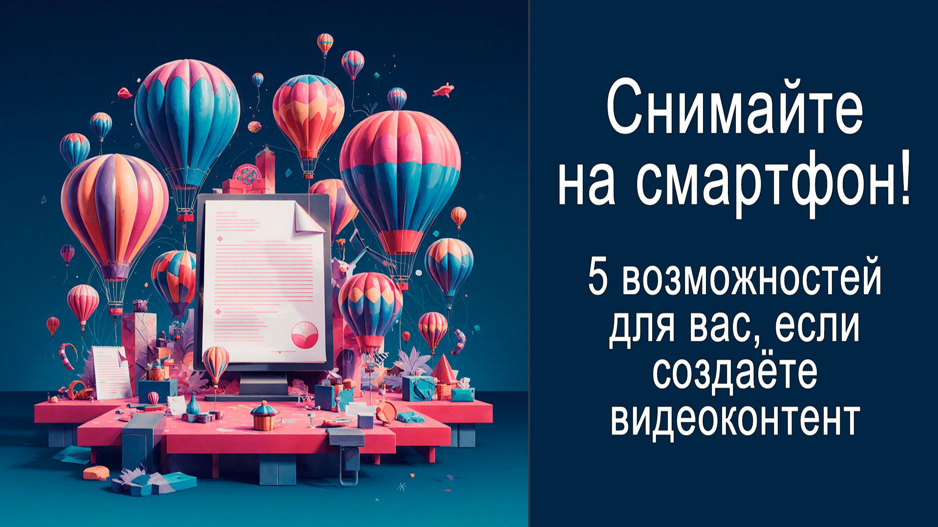Снимайте на смартфон! Вот, что это вам принесёт...