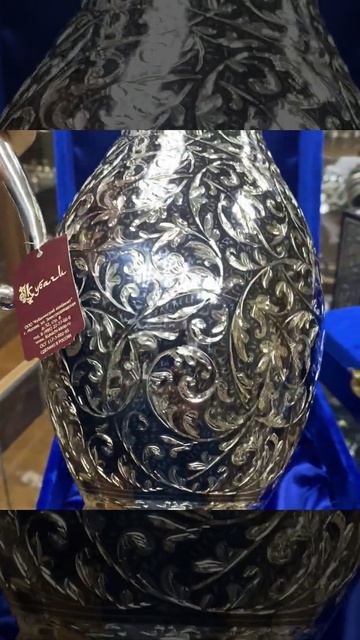 Кубачинский серебряный кувшин для воды "Краса", кв00030