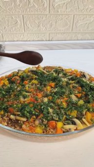 Очень вкусная гречка на ужин 😍