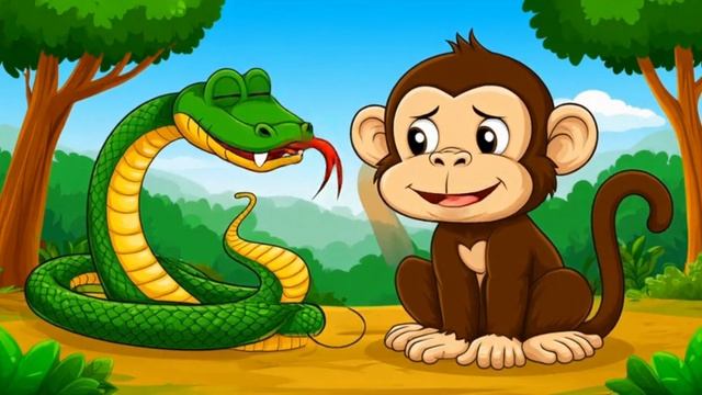 Змея и мартышка песенка для детей, песенки для детей