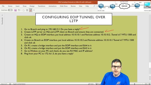 010. Configuring EOIP Tunnel over L2TP Tunnel [RU]