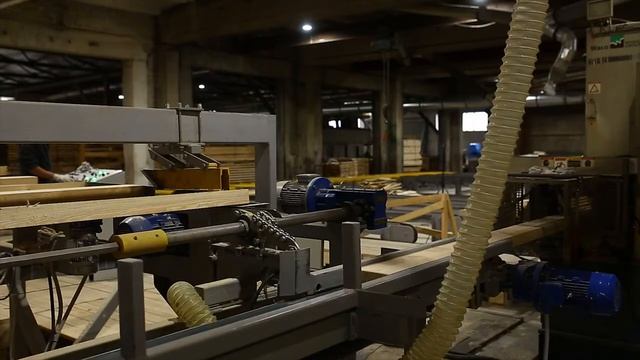 Механизация четырехстороннего станка в г Тосно