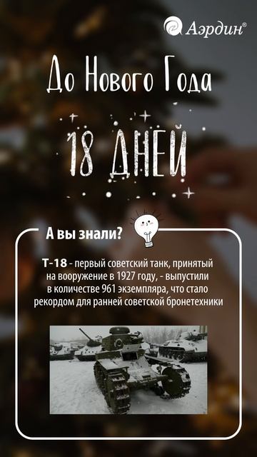 Новогодний отсчет до 2026 от Аэрдин🎄