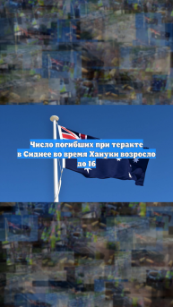 Число погибших при теракте в Сиднее во время Хануки возросло до 16