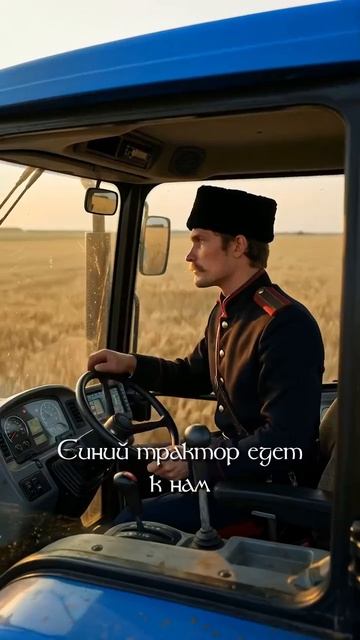 Нейросеть видео Синий трактор