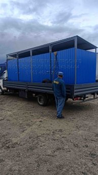 Выгрузка и установка контейнерной площадки закрытого типа для контейнеров ТБО-производство, продажа.