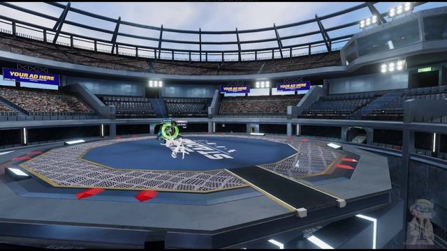 Битва на стадионе в VRChat