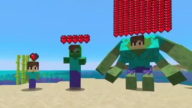 Жизнь зомби в Майнкрафт!