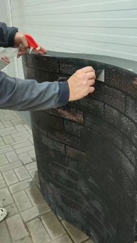 Декоративное покрытие амк с черным швом, смотрится невероятно🔥