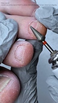 фреза для педикюра удобная в работе с налипшей кутикулой ❤️