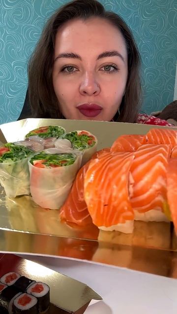 Mukbang ASMR|Подписывайтесь на канал🍣✨ 💜✨