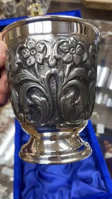 Серебряная кружка Узор