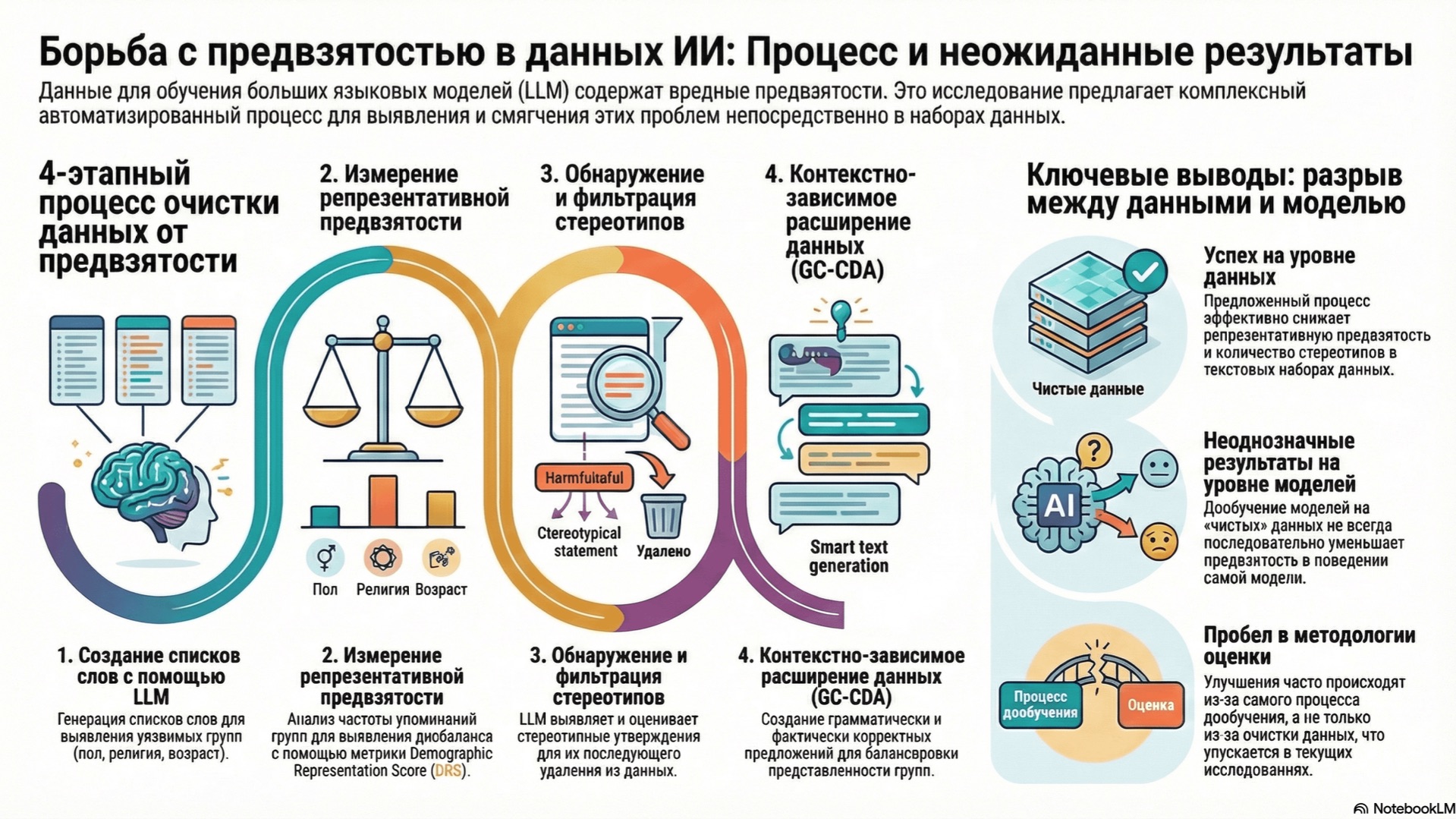 Textual Data Bias Detection and Mitigation - An Extensible Pipeline with Experimental Evaluation