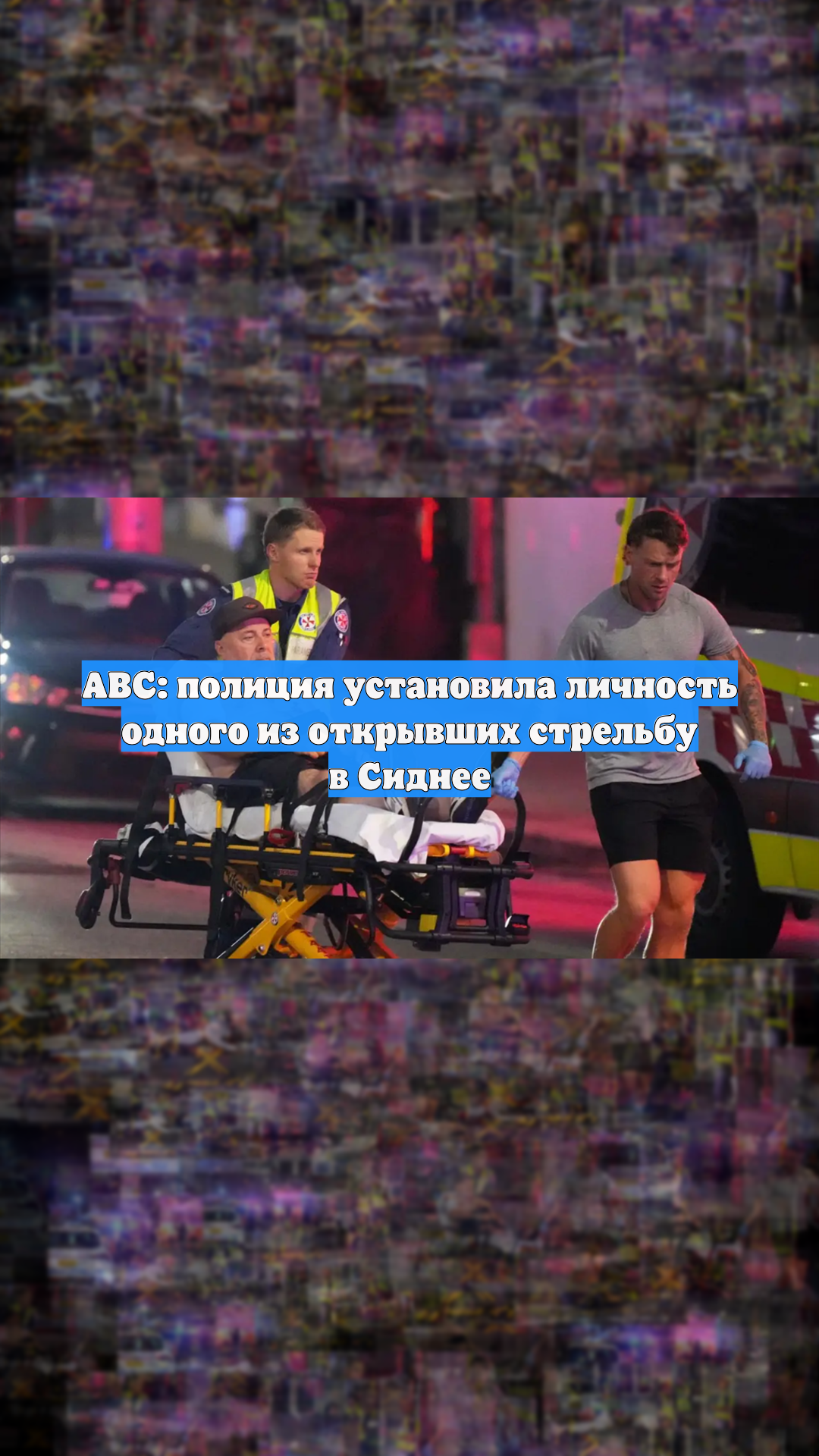 ABC: полиция установила личность одного из открывших стрельбу в Сиднее