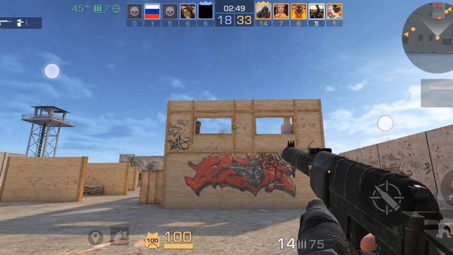 Играю в командный бой в standoff 2