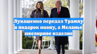Лукашенко передал Трампу в подарок икону