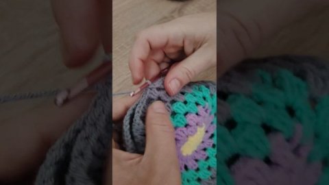 Сумка из бабушкиных квадратов