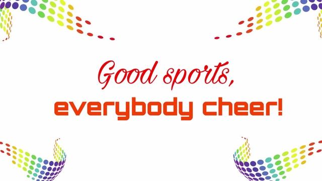 Good sports, everybody cheer! - слоган конкурса песни Детское Евровидение-26 в Беларуси