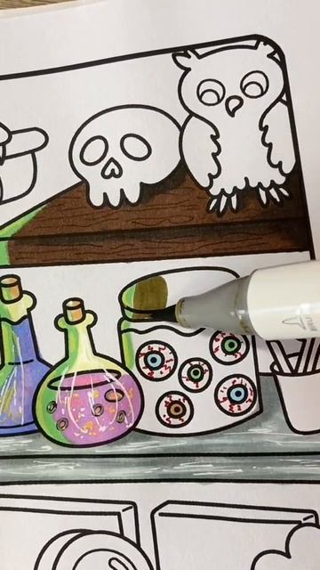 Безумный химик раскраска