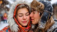 Горячий Поцелуй зимний деревенский folk-pop дуэт о любви на морозе ArtVenka