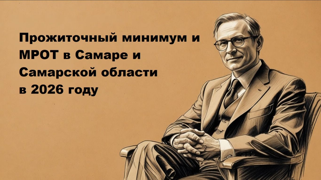 Прожиточный минимум и МРОТ в Самаре и Самарской области в 2026 году