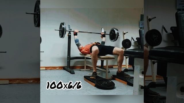 Жим лёжа. Александр Сьянов. 100 кг.