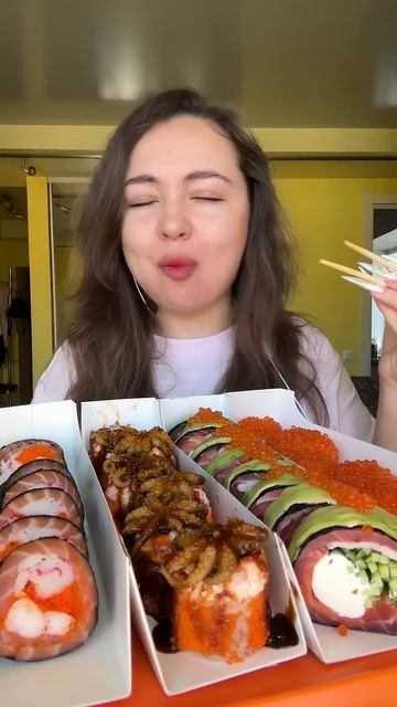 Mukbang ASMR|Подписывайтесь на канал🍣✨ 💜✨