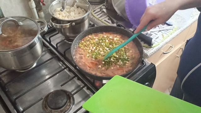 Воскресенье/Поджарка из свинины 🥓 Супчик 🍜 Всё очень вкусно 😋 Обзор Конфеты вкусные б/Сахара 🔥👍