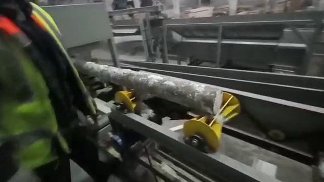 Брусовальный станок с брусоотделителем