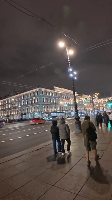Питер! 7 декабря, трава зелёная) Небольшая ночная прогулка в центре