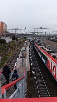 Прибытие «Иволги 2.0» на станцию «Красный Строитель»