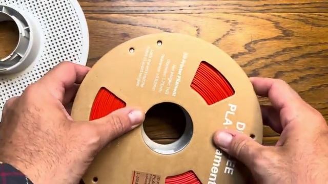 Как перенести филамент с картонной катушки на многоразовую Bambu Lab?