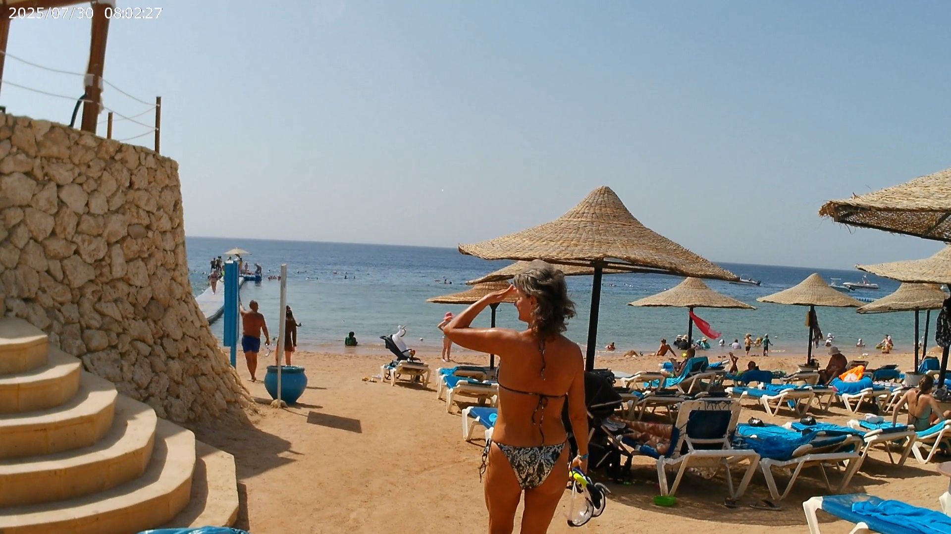 Территория и пляж отеля Island View Resort 5*, Шарм-эш-Шейх, Египет.