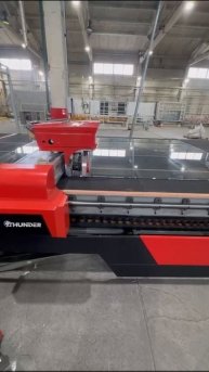 Работа Автоматическая линия резки стекла с диском для снятия Low-e серии PRAKTIK модель GCL-4228D