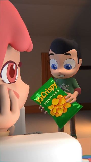 Вредная Yafa против Пачка чипсов 😀(Анимация)