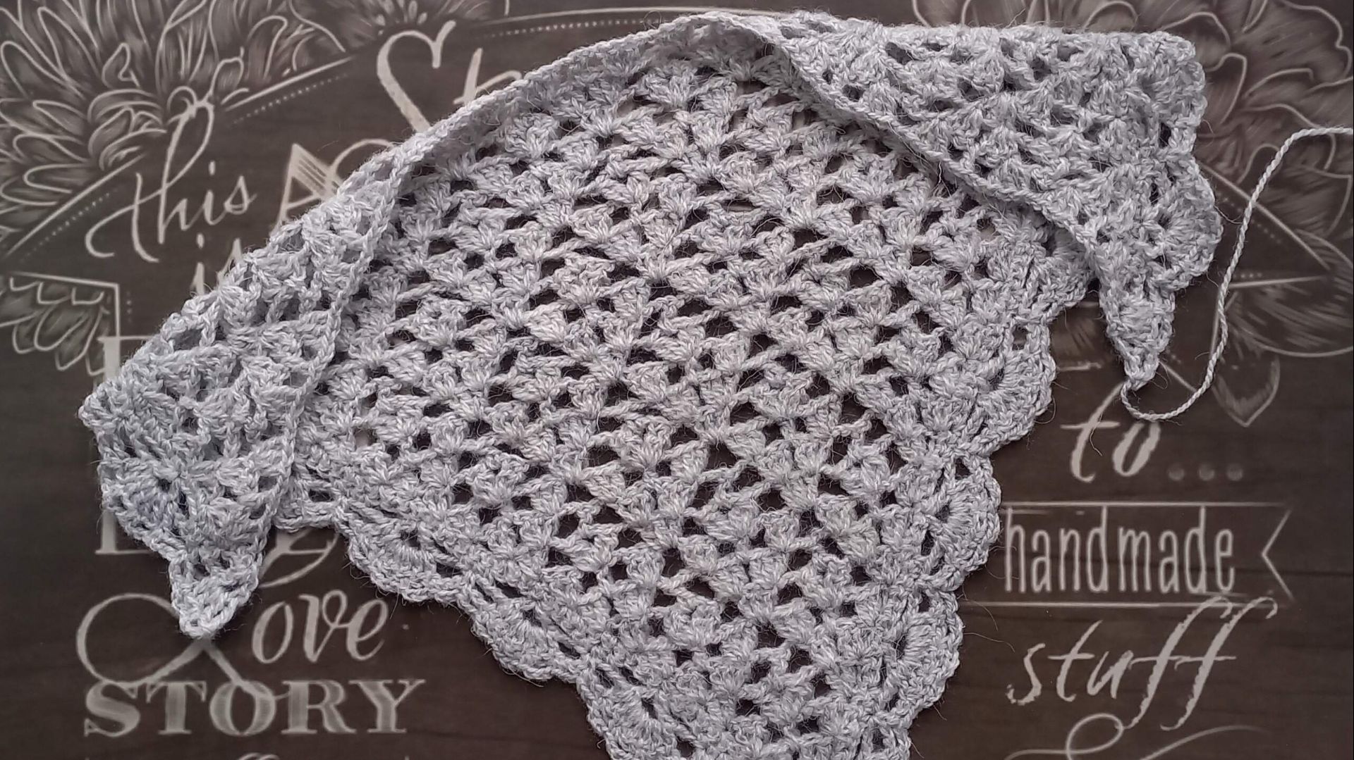 МК Узор для шали крючком 🌼