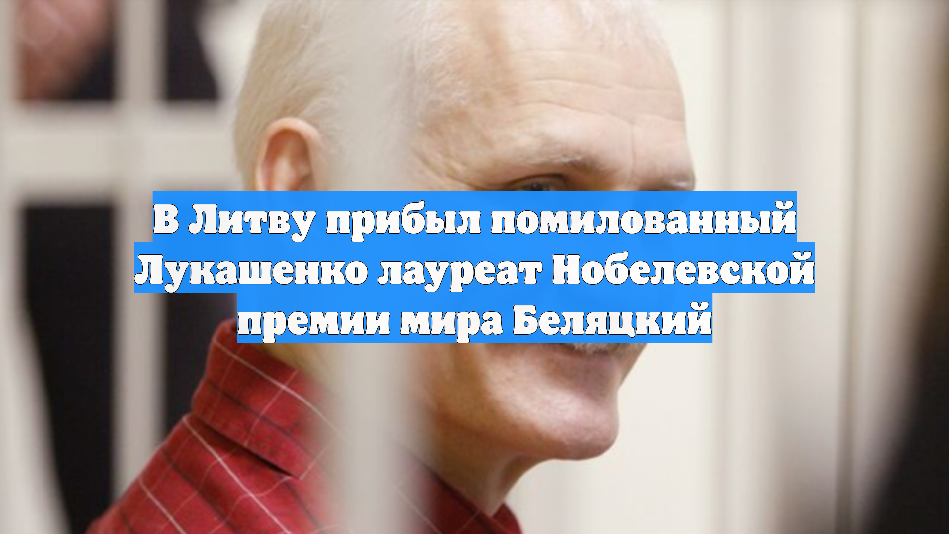 В Литву прибыл помилованный Лукашенко лауреат Нобелевской премии мира Беляцкий