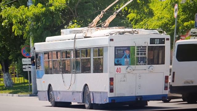 Новороссийск троллейбус до и после наоборот