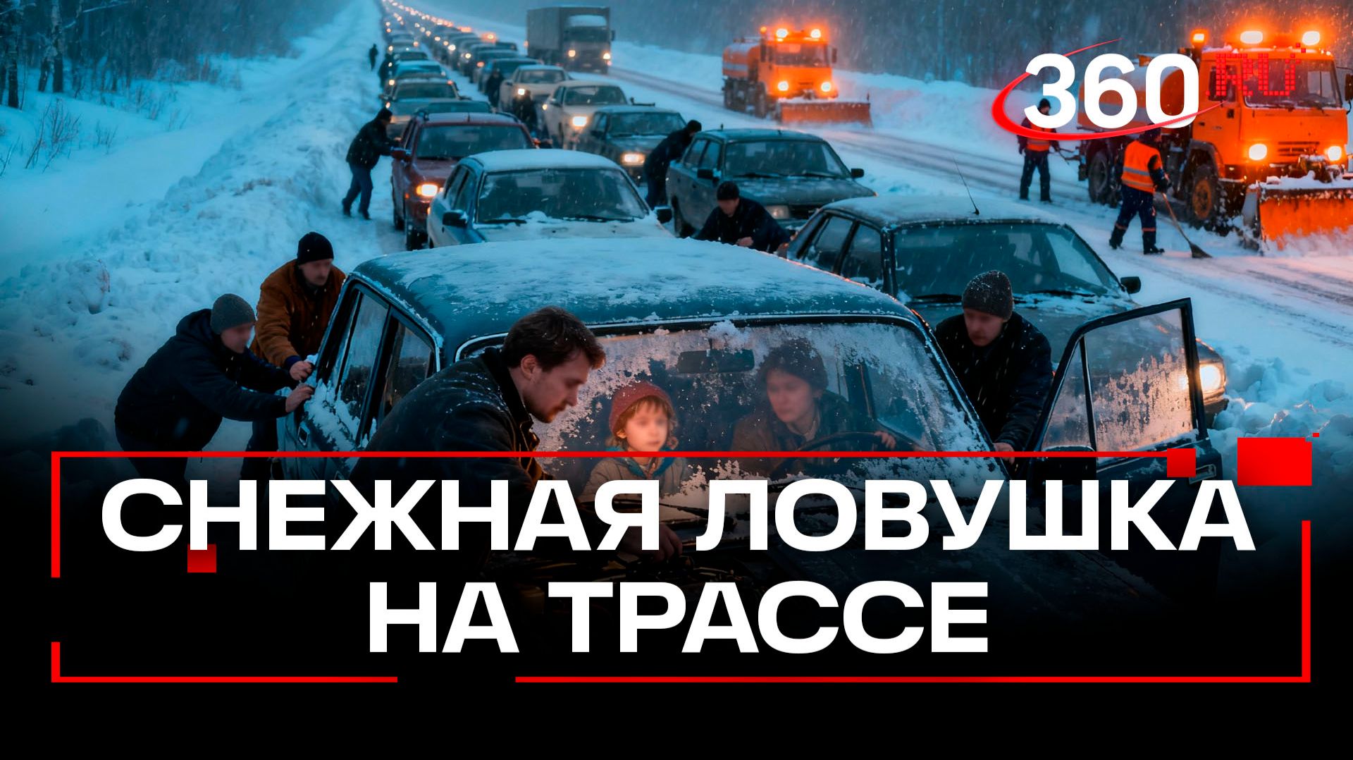 Водители с детьми замерзают в машинах: мощный снегопад в Саратовской области