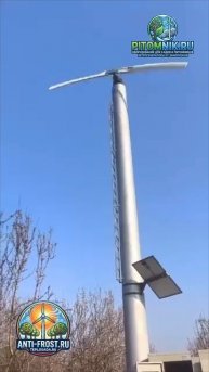 защита сада от заморозков