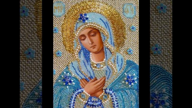 Икона,вышитая мной на заказ