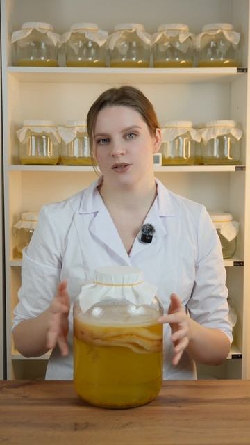 Джун 5 литров🤍 #комбуча #чайныйгриб