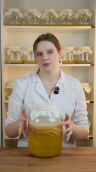 Джун 5 литров🤍 #комбуча #чайныйгриб