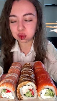 Mukbang ASMR|Подписывайтесь на канал🍣✨ 💜✨